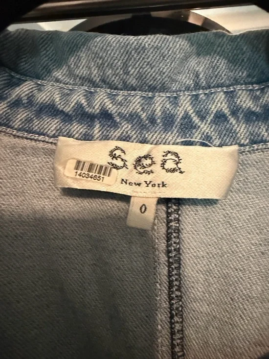 Sea New York Mara Denim Ruffle Dress - Picture 4 of 6